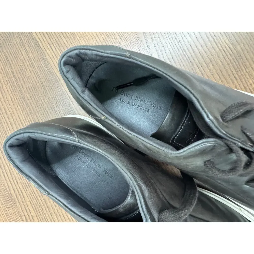 $395 - TO BOOT NEW YORK Pullman Leather Sneaker in Brown Size 11.5 (sh300thrifty
